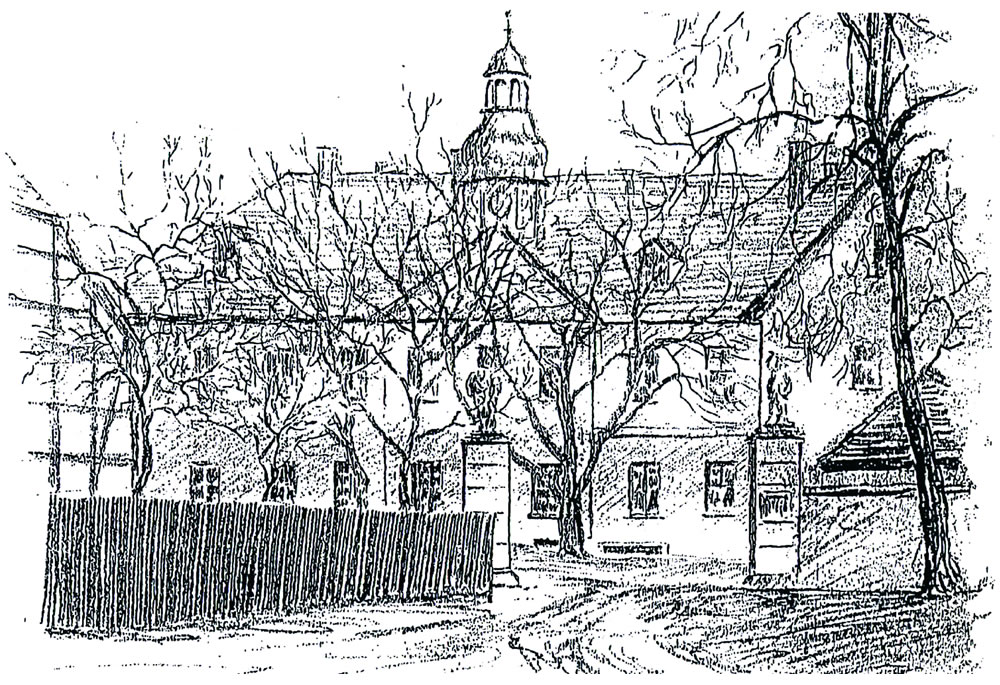 Rittergut historische Zeichnung